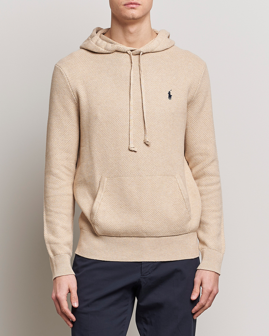 Herren | Pullover | Polo Ralph Lauren | Cotton Cable Hoodie Sand Dune Heather