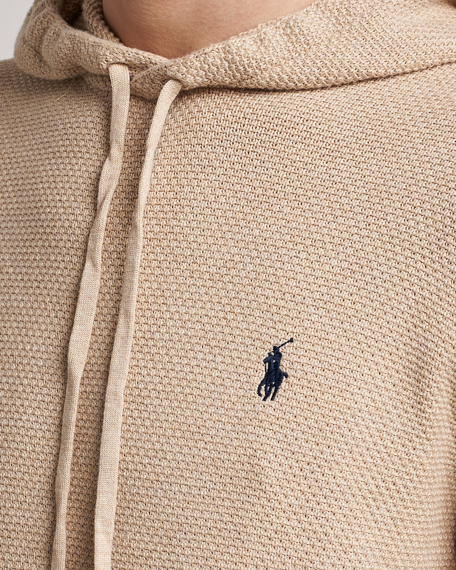 Herren | Pullover | Polo Ralph Lauren | Cotton Cable Hoodie Sand Dune Heather