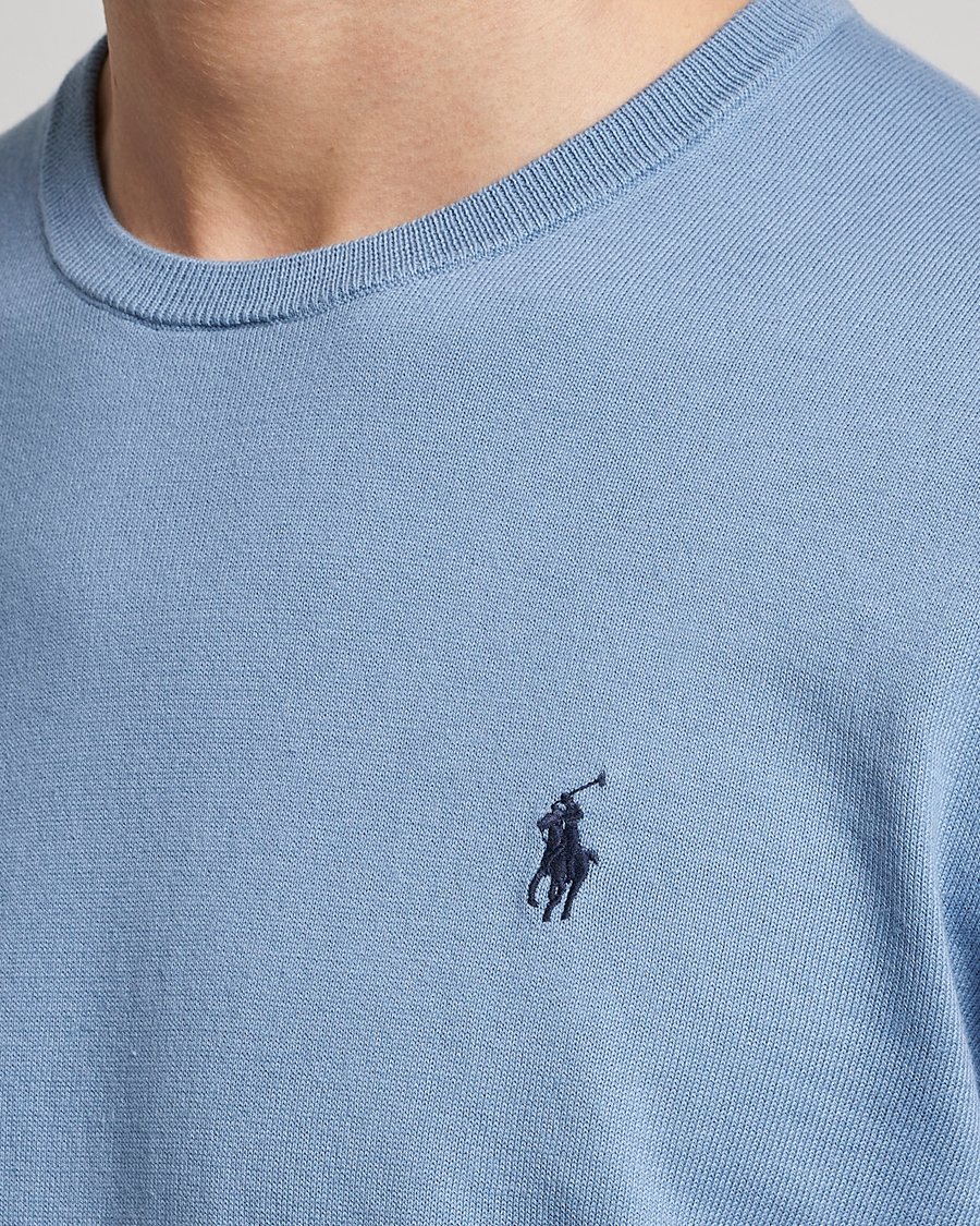 Herren | Pullover | Polo Ralph Lauren | Cotton Crew Neck Sweater Channel Blue