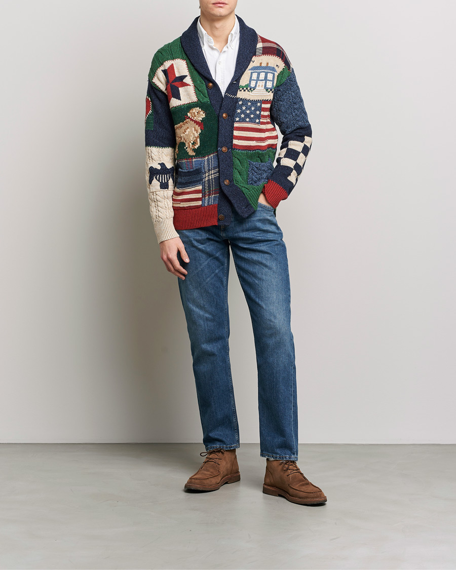 Herren | Pullover | Polo Ralph Lauren | Cotton Blend Shawl Collar Cardigan Multi