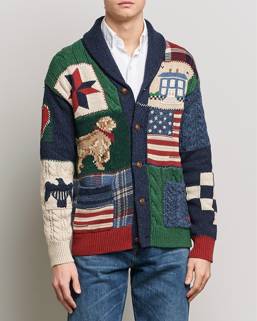 Herren | Pullover | Polo Ralph Lauren | Cotton Blend Shawl Collar Cardigan Multi