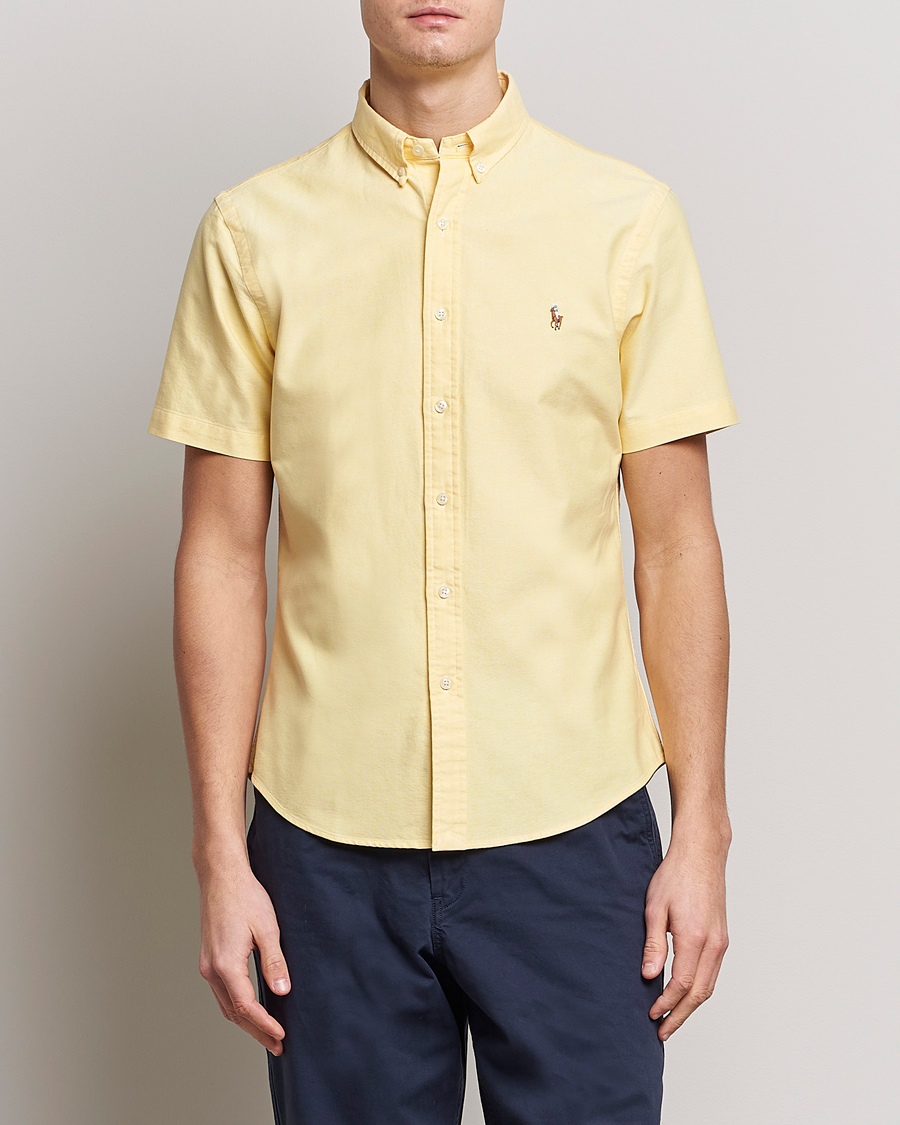 Herren | Hemden | Polo Ralph Lauren | Slim Fit Oxford Short Sleeve Shirt Yellow