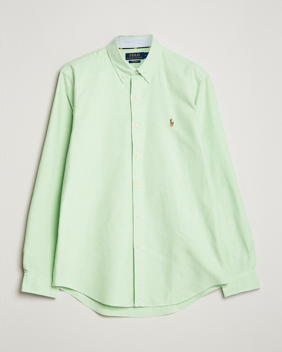 Herren | Hemden | Polo Ralph Lauren | Custom Fit Oxford Button Down Shirt Oasis Green