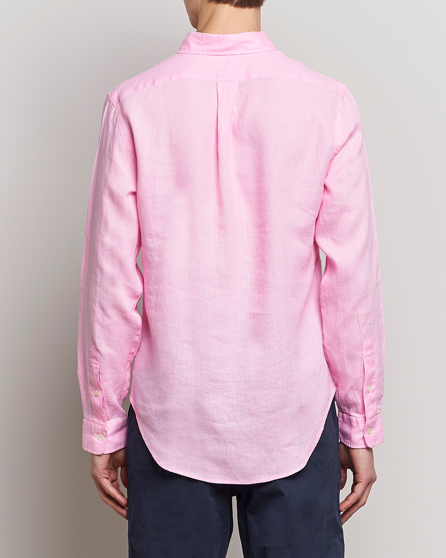 Herren | Hemden | Polo Ralph Lauren | Slim Fit Linen Button Down Shirt Carmel Pink