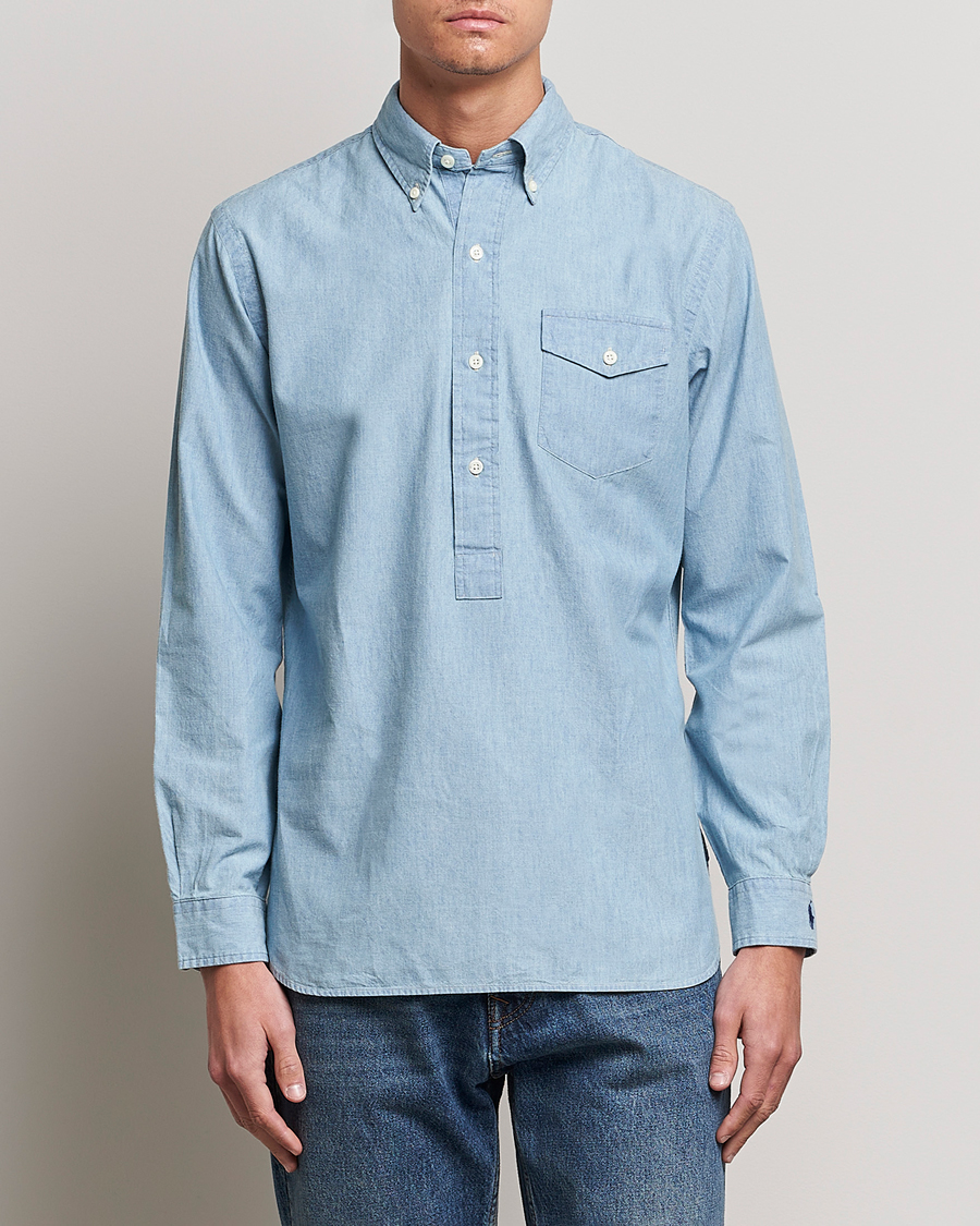 Herren | Hemden | Polo Ralph Lauren | Chambray Popover Shirt Light Indigo