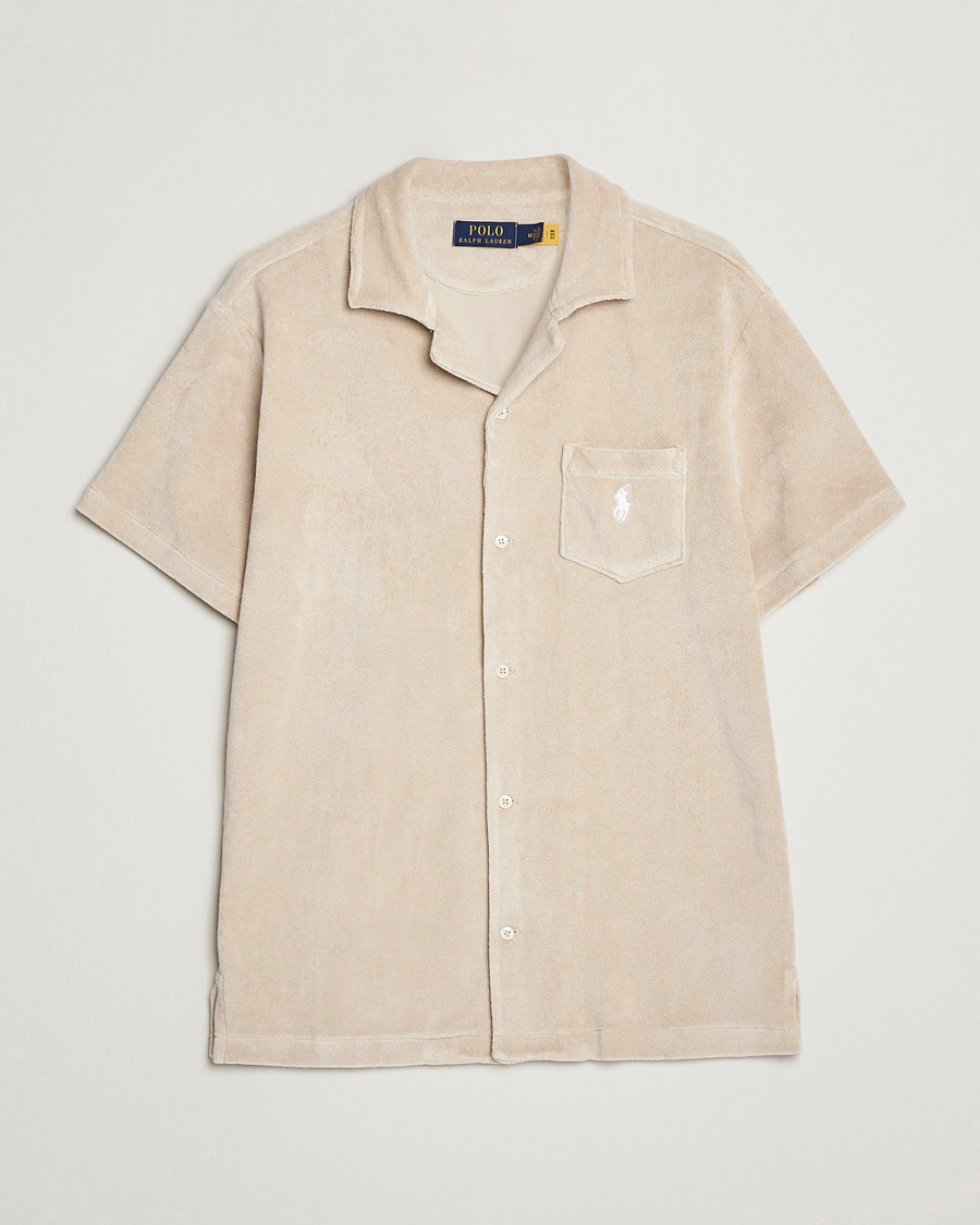 Herren | Hemden | Polo Ralph Lauren | Cotton Terry Short Sleeve Shirt Spring Beige