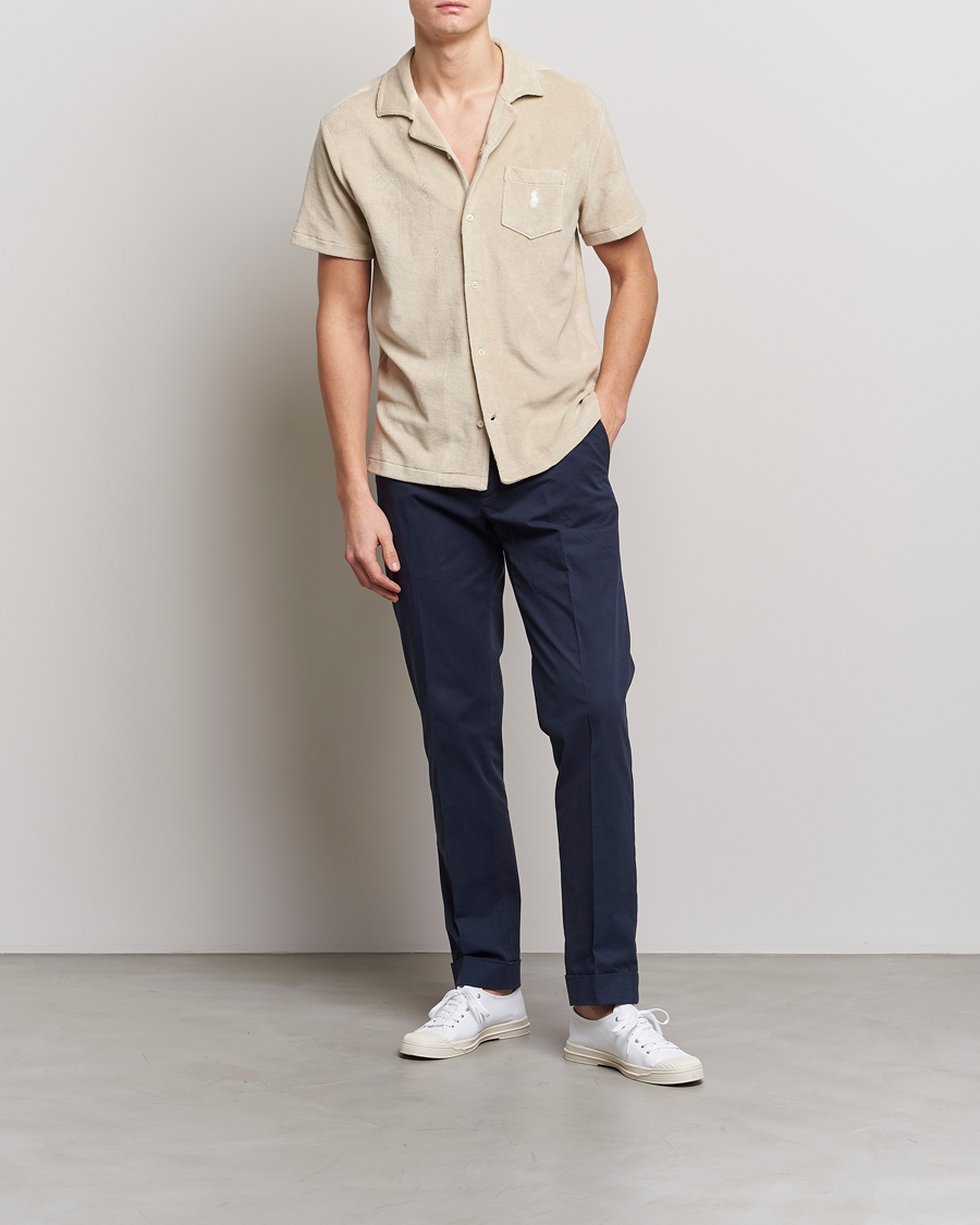 Herren | Hemden | Polo Ralph Lauren | Cotton Terry Short Sleeve Shirt Spring Beige