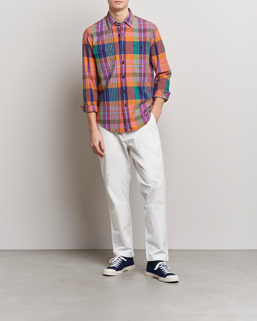 Herren | Hemden | Polo Ralph Lauren | Madras Checked Shirt Orange/Purple