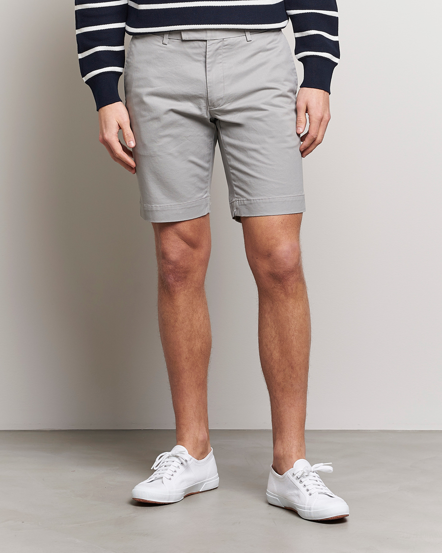 Herren | Shorts | Polo Ralph Lauren | Tailored Slim Fit Shorts Grey Fog
