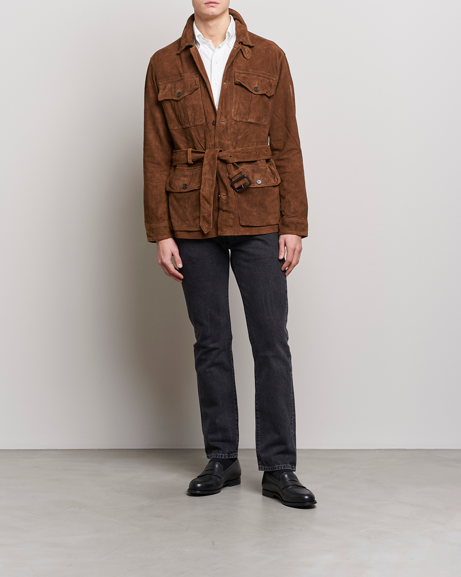 Herren | Jacken | Polo Ralph Lauren | Safari Suede Field Jacket Smith Brown