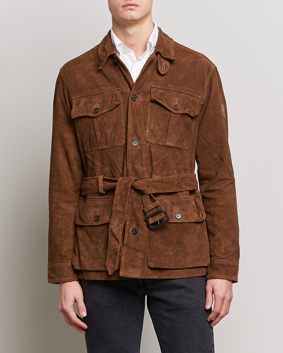 Herren | Jacken | Polo Ralph Lauren | Safari Suede Field Jacket Smith Brown
