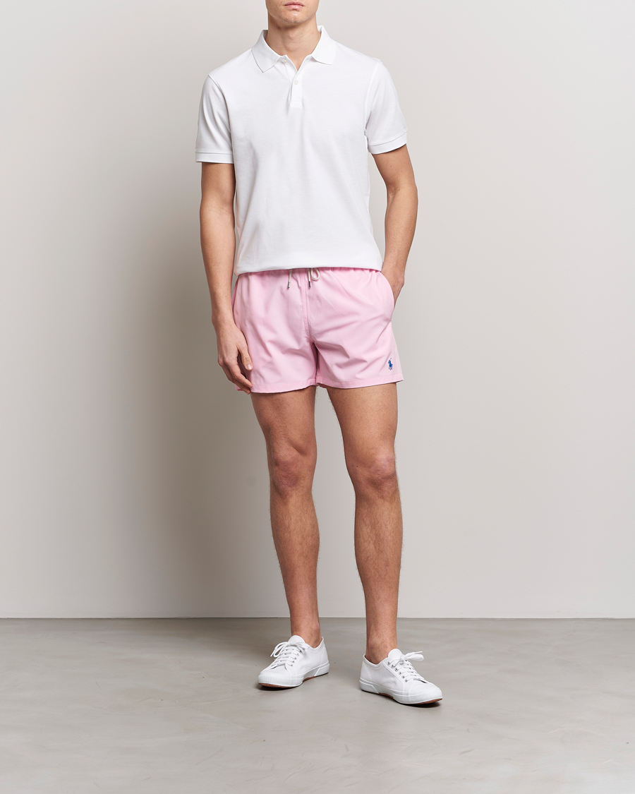 Herren | Badehosen | Polo Ralph Lauren | Recycled Slim Traveler Swimshorts Carmel Pink