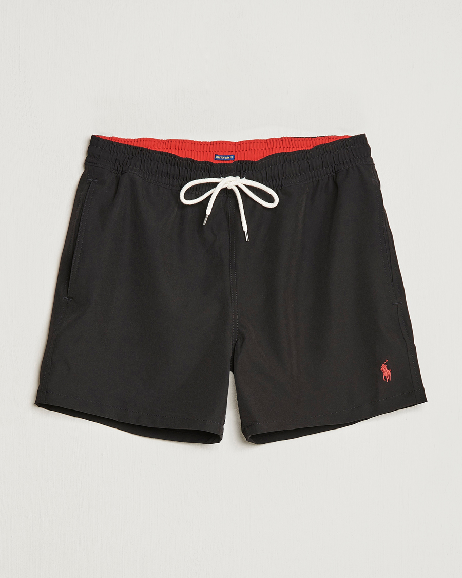 Herren | Badehosen | Polo Ralph Lauren | Recycled Slim Traveler Swimshorts Black