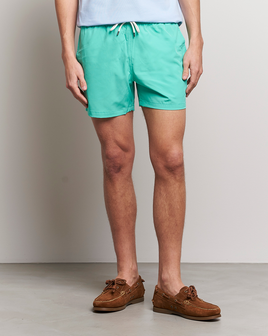 Herren | Badehosen | Polo Ralph Lauren | Recycled Slim Traveler Swimshorts Sunset Green