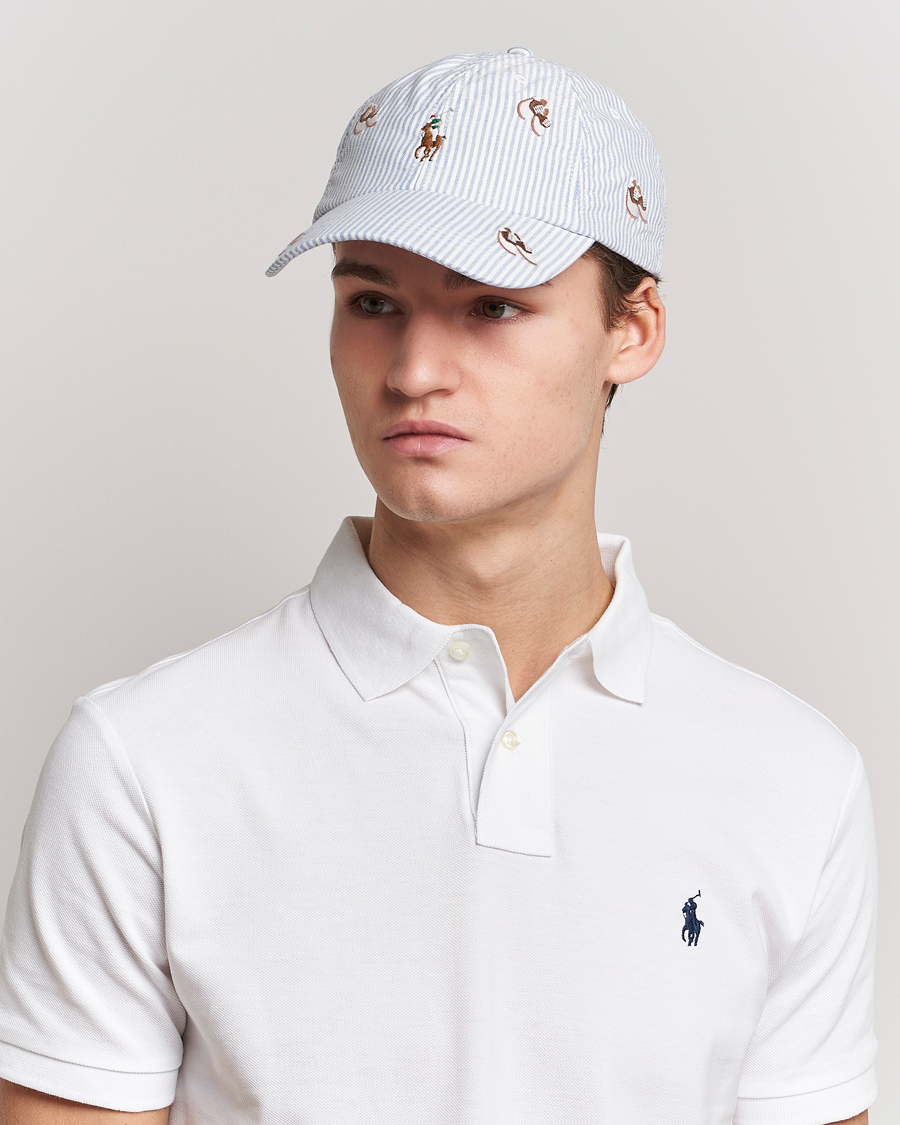 Herren | Polo Ralph Lauren Oxford Striped Cap Blue/White | Polo Ralph Lauren | Oxford Striped Cap Blue/White