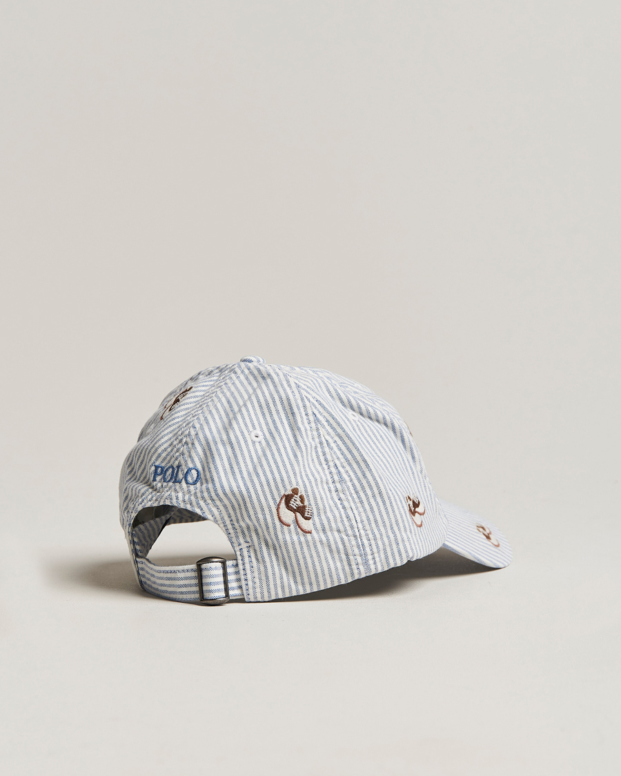 Herren | Polo Ralph Lauren Oxford Striped Cap Blue/White | Polo Ralph Lauren | Oxford Striped Cap Blue/White