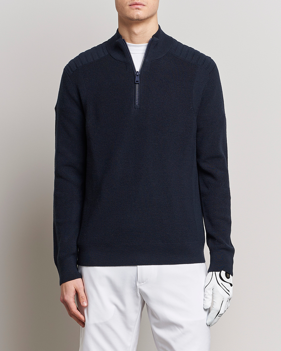 Herren | Pullover | RLX Ralph Lauren | Merino Half-Zip Sweater College Navy