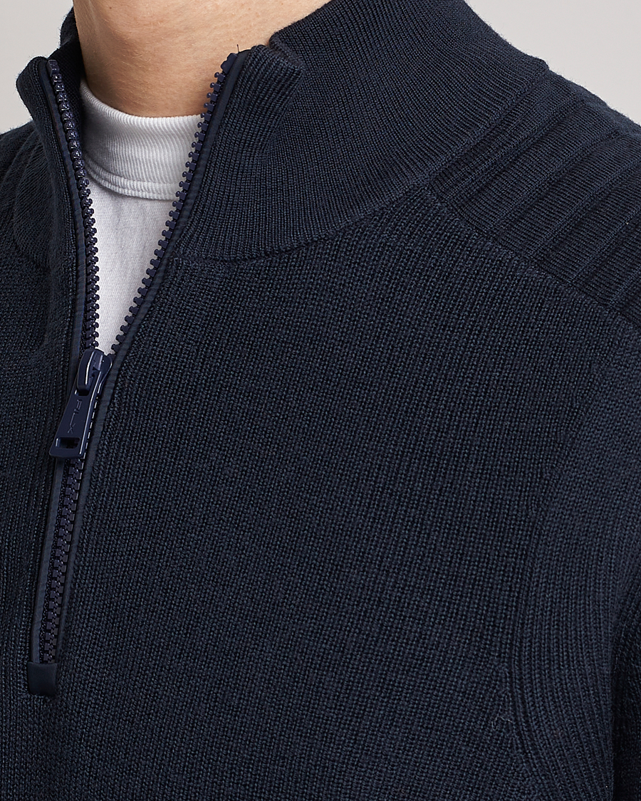 Herren | Pullover | RLX Ralph Lauren | Merino Half-Zip Sweater College Navy