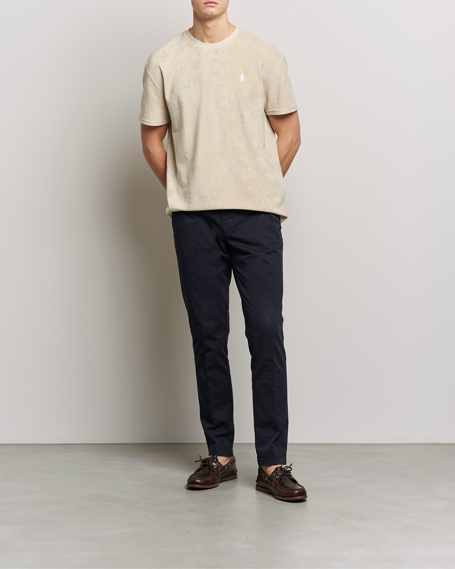 Herren | T-Shirts | Polo Ralph Lauren | Terry Cotton Tee Spring Beige