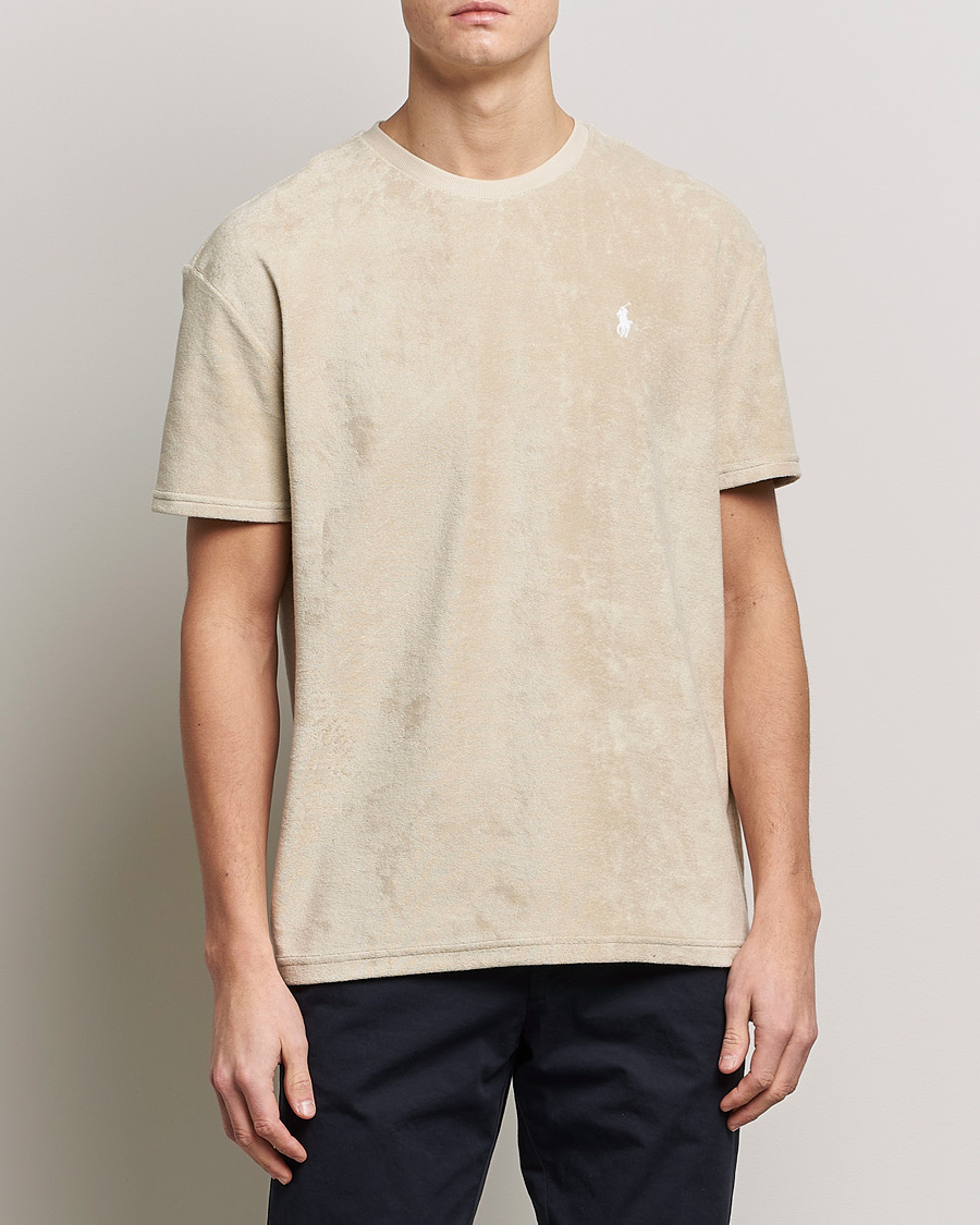 Herren | T-Shirts | Polo Ralph Lauren | Terry Cotton Tee Spring Beige