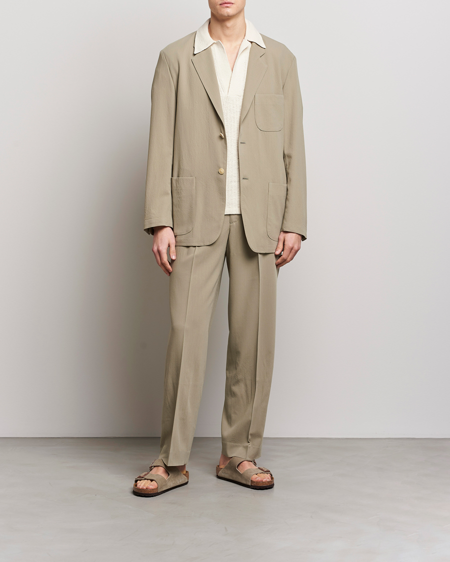Herren | Hosen | Auralee | Viyella Wool Slacks Light Khaki