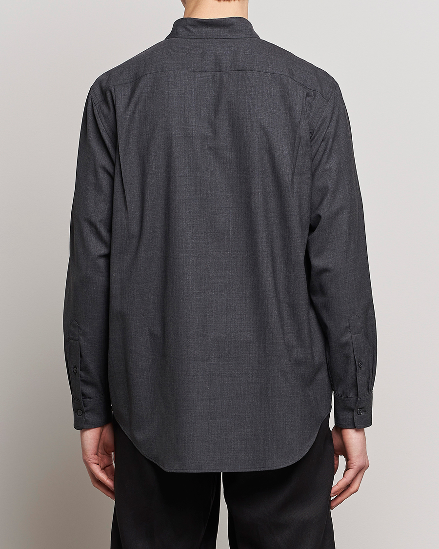 Herren | Hemden | Auralee | Tropical Wool Shirt Charcoal