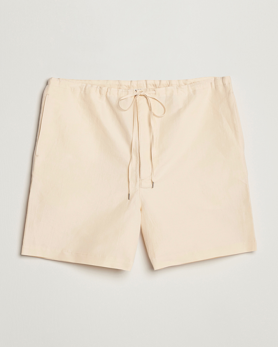 Herren | Shorts | Auralee | Finx Linen Easy Shorts Ecru