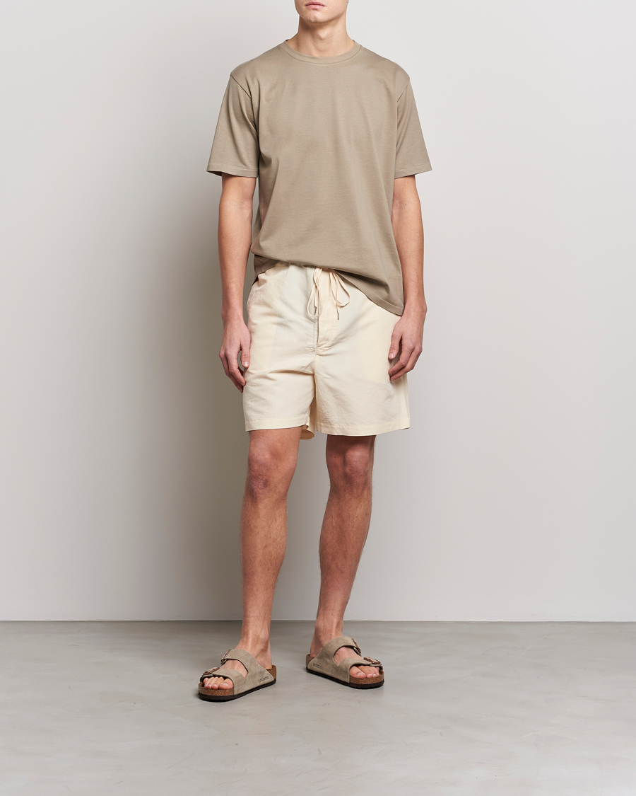 Herren | Shorts | Auralee | Finx Linen Easy Shorts Ecru
