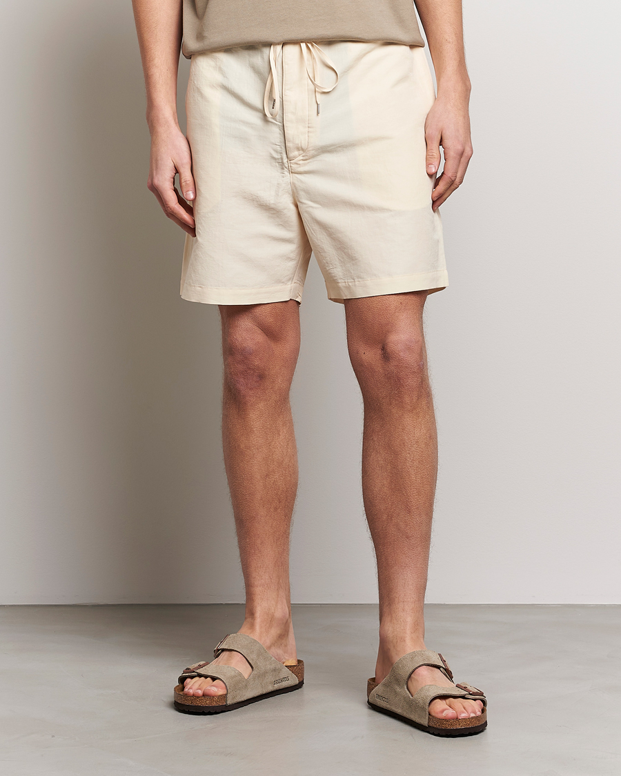 Herren | Shorts | Auralee | Finx Linen Easy Shorts Ecru