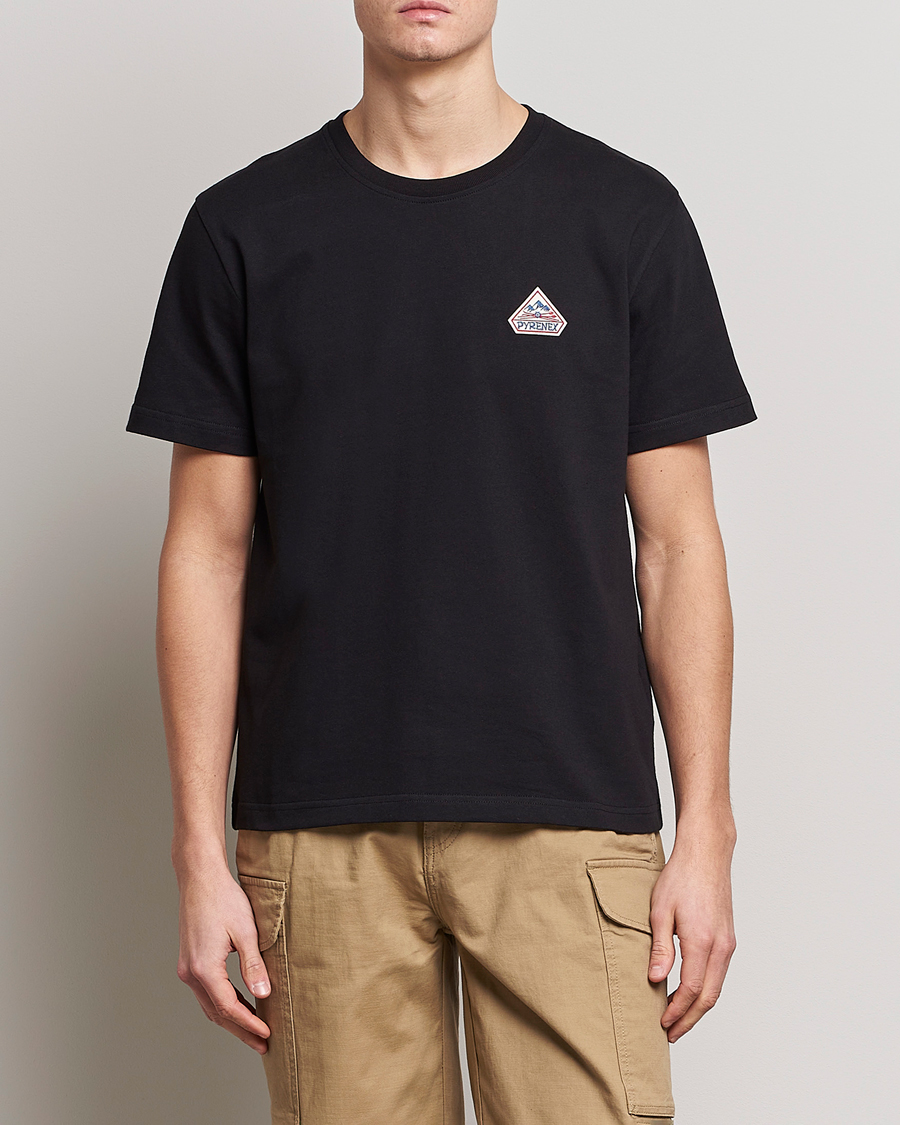 Herren | T-Shirts | Pyrenex | Echo Cotton Logo T-Shirt Black