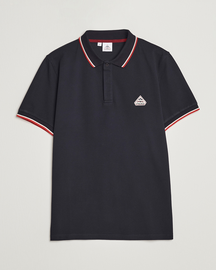 Herren | Poloshirts | Pyrenex | Leyre Cotton Logo Polo Deep Ink