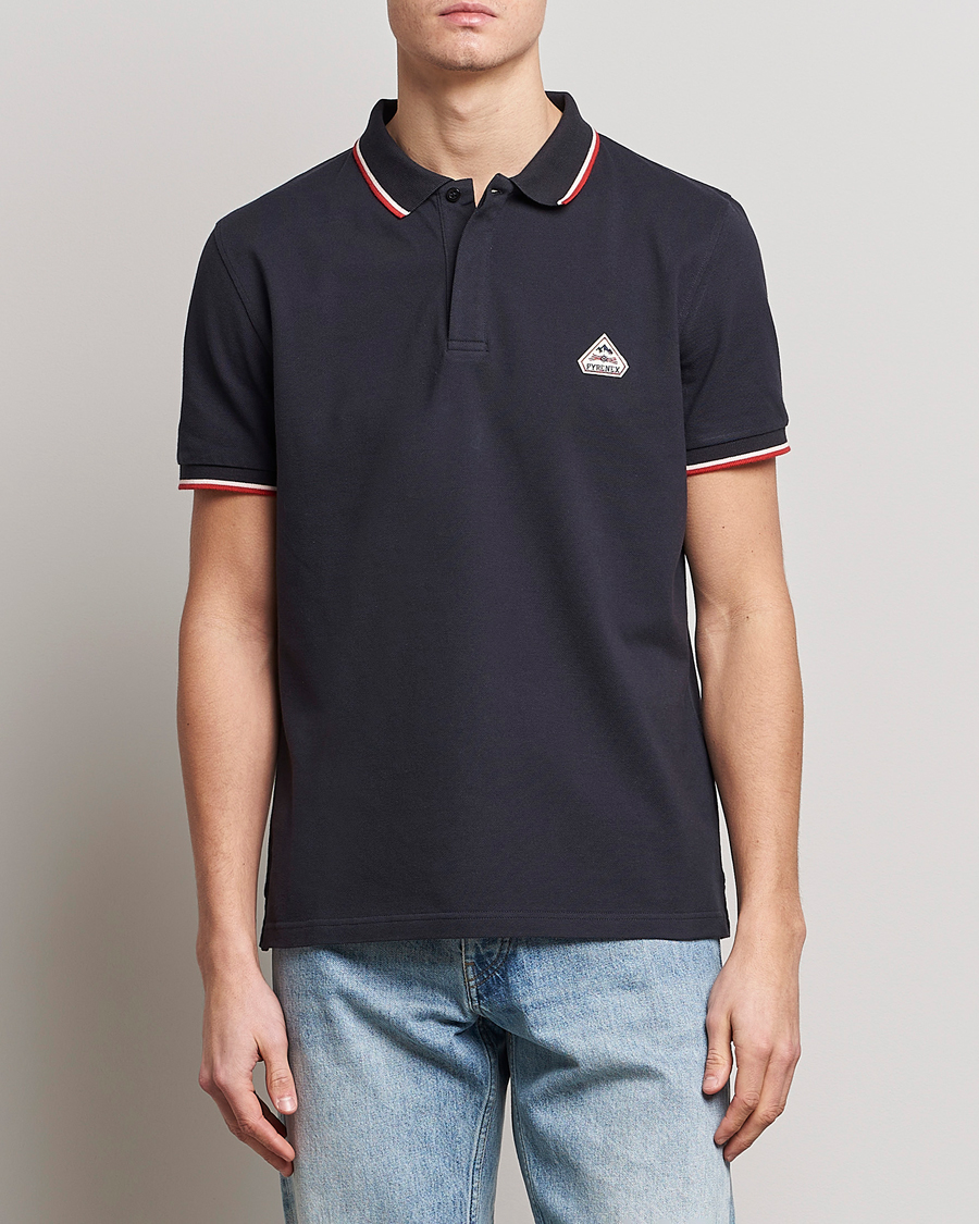 Herren | Poloshirts | Pyrenex | Leyre Cotton Logo Polo Deep Ink