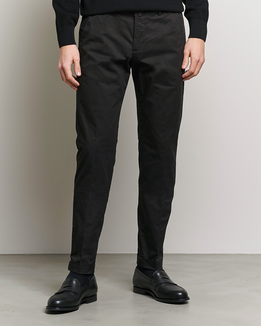 Herren | Hosen | Briglia 1949 | Slim Fit Cotton Chinos Black