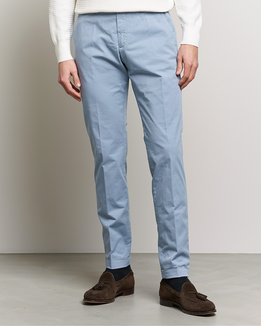 Herren | Hosen | Briglia 1949 | Slim Fit Cotton Chinos Light Blue