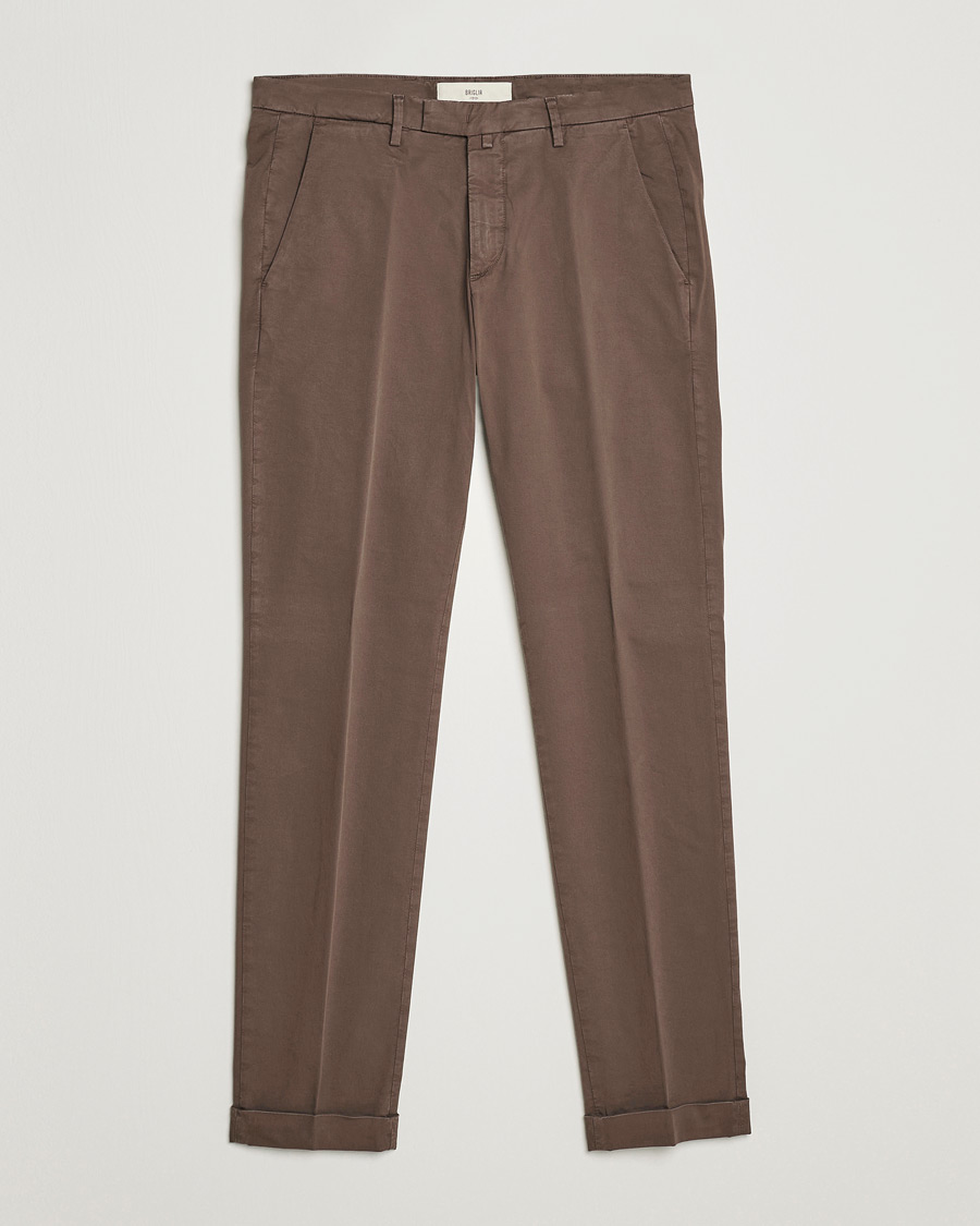 Herren | Hosen | Briglia 1949 | Slim Fit Cotton Chinos Brown