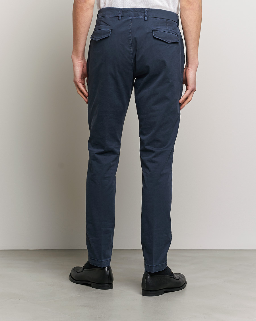 Herren | Hosen | Briglia 1949 | Tapered Fit Cotton Twill Stretch Chinos Navy