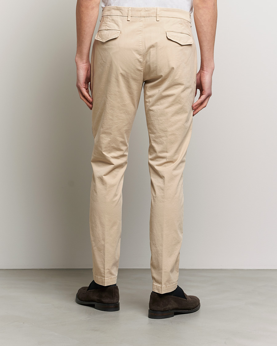 Herren | Hosen | Briglia 1949 | Tapered Fit Cotton Twill Stretch Chinos Beige