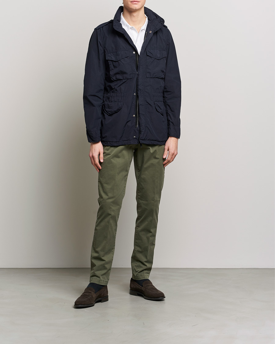 Herren | Hosen | Briglia 1949 | Tapered Fit Cotton Twill Stretch Chinos Olive