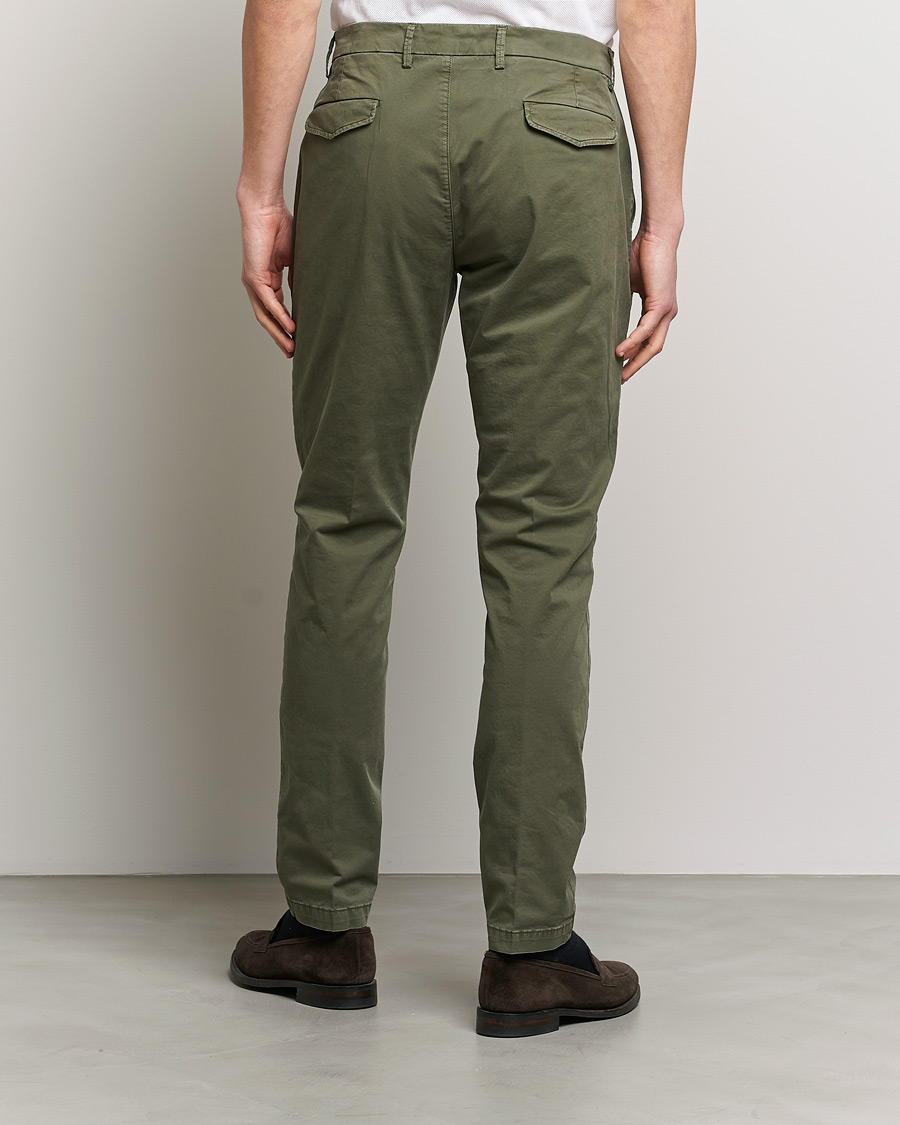Herren | Hosen | Briglia 1949 | Tapered Fit Cotton Twill Stretch Chinos Olive