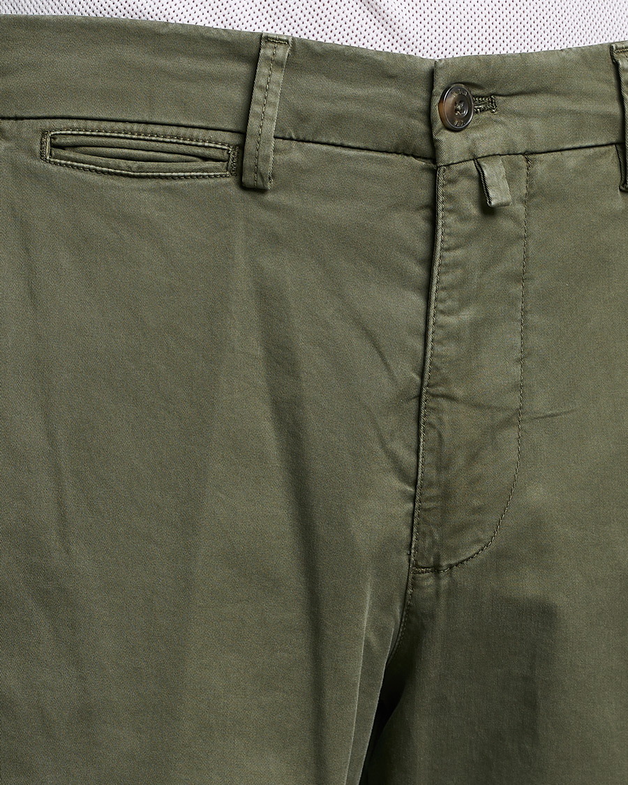 Herren | Hosen | Briglia 1949 | Tapered Fit Cotton Twill Stretch Chinos Olive