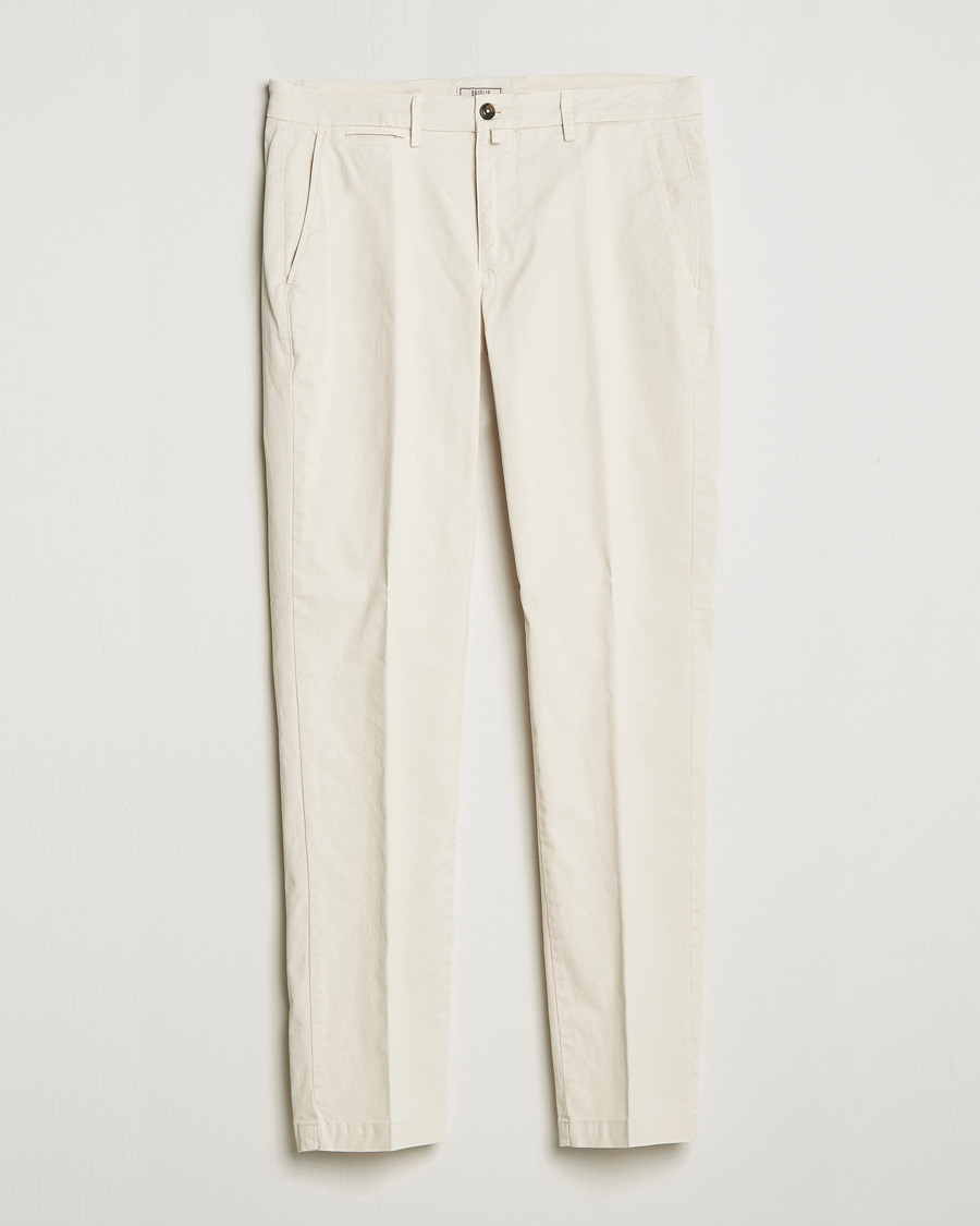 Herren | Hosen | Briglia 1949 | Tapered Fit Cotton Twill Stretch Chinos Cream