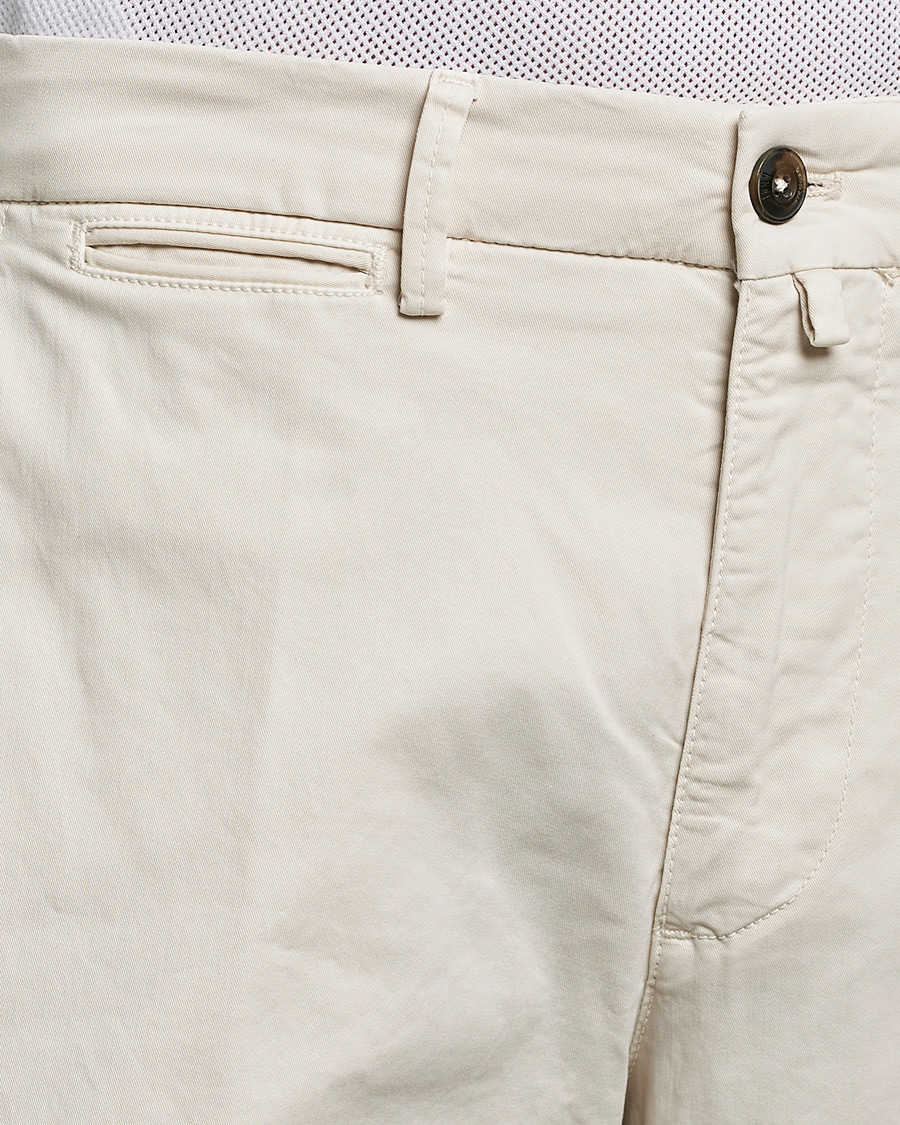 Herren | Hosen | Briglia 1949 | Tapered Fit Cotton Twill Stretch Chinos Cream
