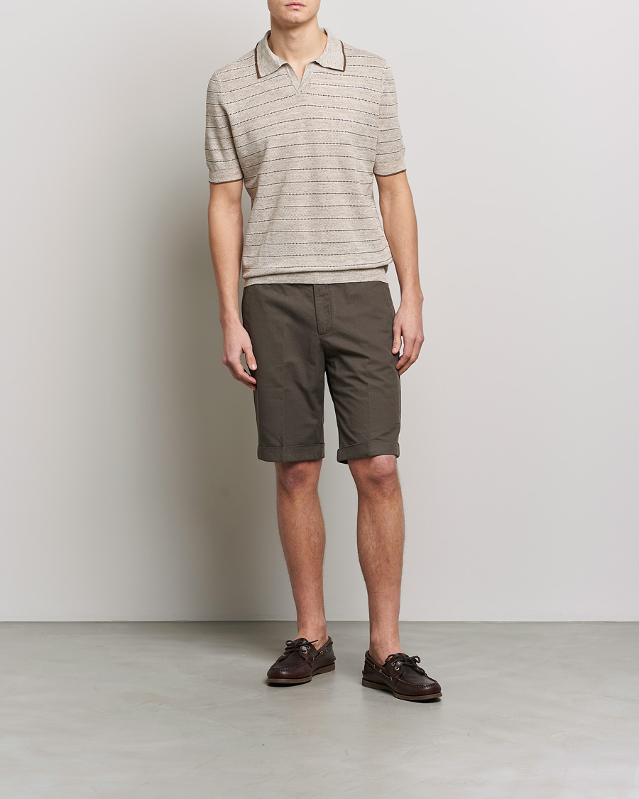 Herren | Shorts | Briglia 1949 | Linen/Cotton Shorts Brown