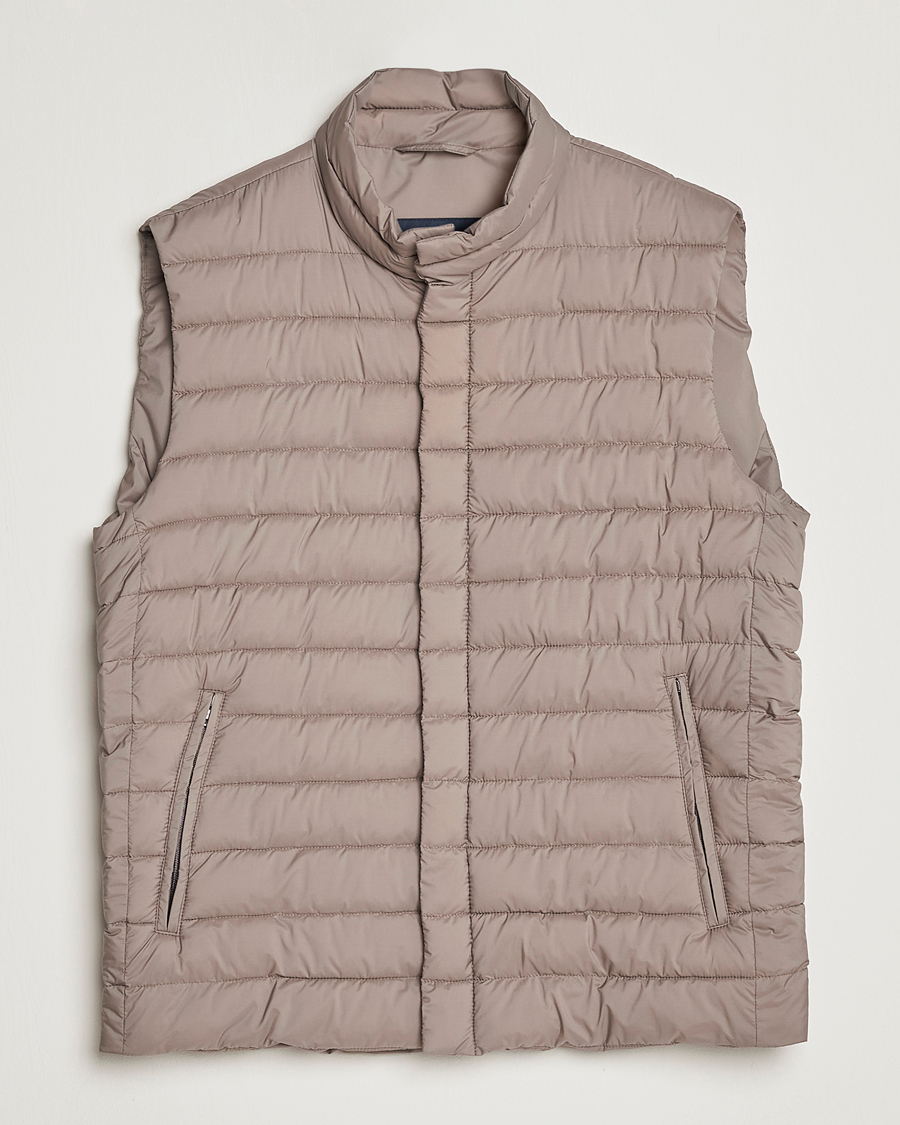 Herren | Jacken | Herno | Nuage Matt Nylon Vest Taupe