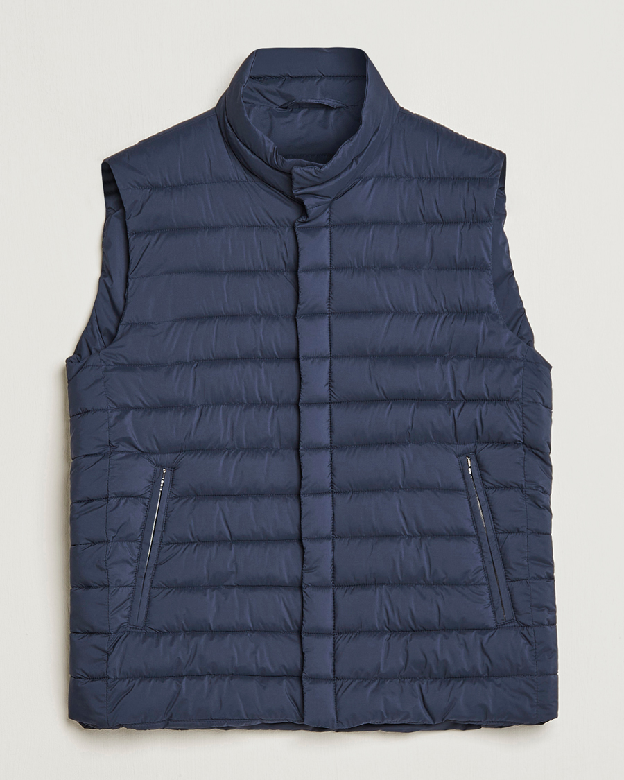Herren | Westen | Herno | Nuage Matt Nylon Vest Navy
