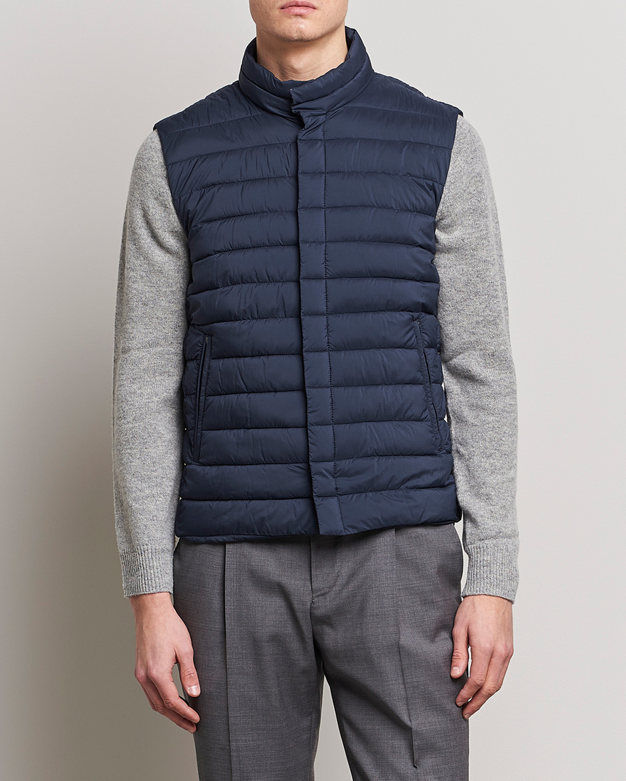 Herren | Westen | Herno | Nuage Matt Nylon Vest Navy