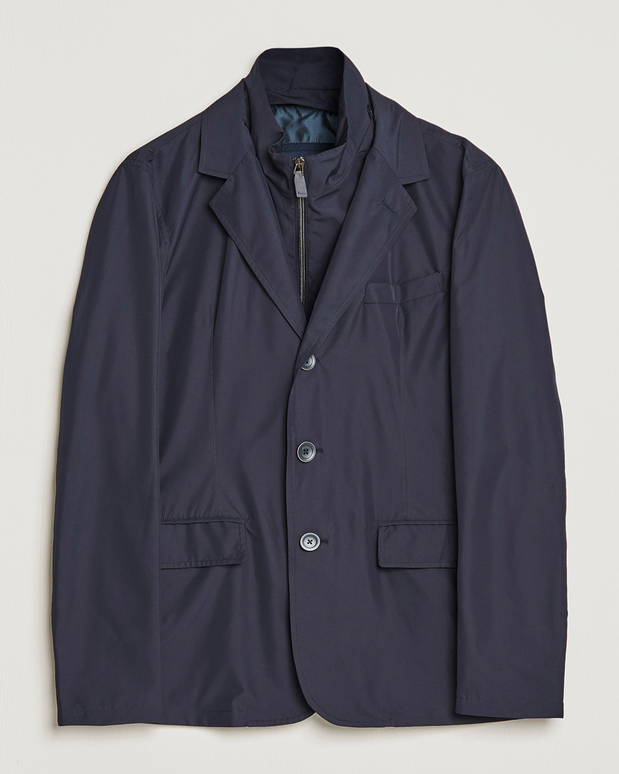 Herren | Jacken | Herno | Nylon Zip Blazer Navy