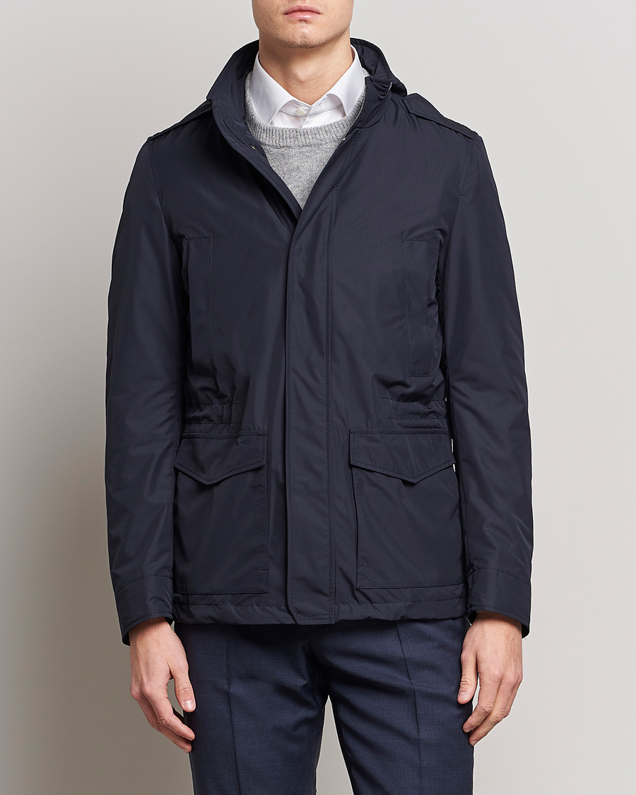 Herren | Jacken | Herno | Nylon Field Jacket Navy
