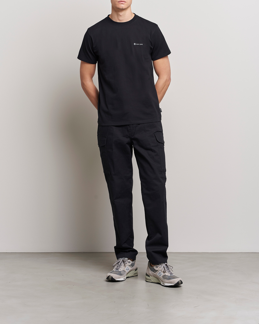 Herren | T-Shirts | Snow Peak | Organic Cotton Logo T-Shirt Black