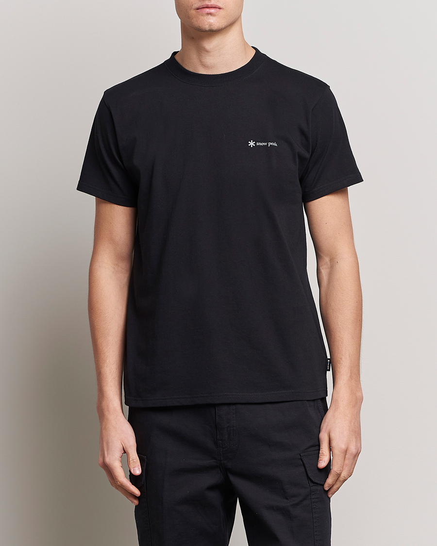 Herren | T-Shirts | Snow Peak | Organic Cotton Logo T-Shirt Black